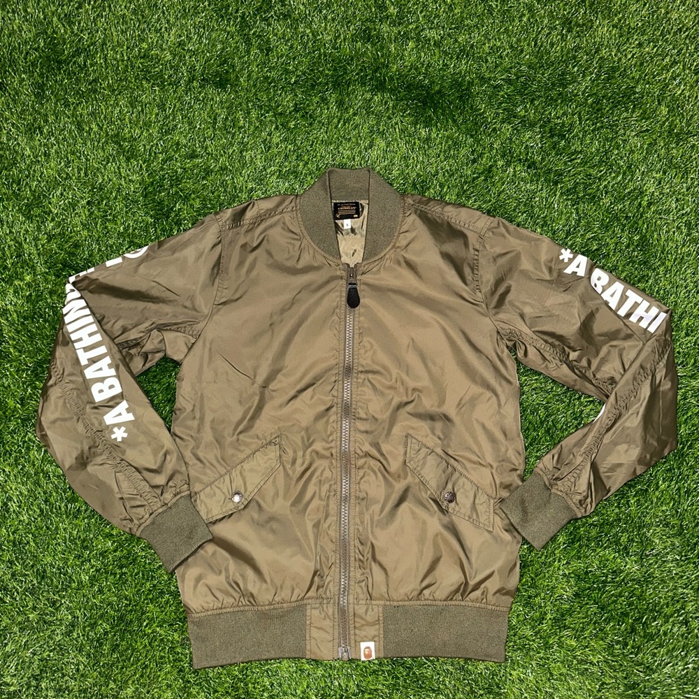 Bape by a bathing ape zip up jacket size small